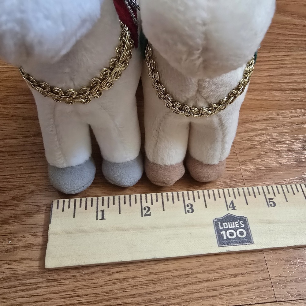 VTG Carousel Trio Commonwealth Horse Plush Toy 2pc‎ Set Red & Green ONLY - Picture 7 of 9